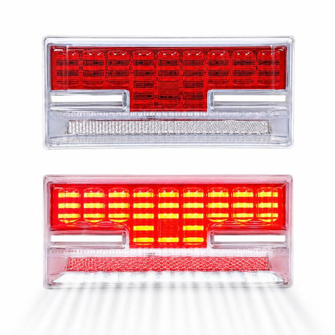 9D H-Shaped 24V LED Truck Side Marker Light with White Underglow Ground Lamp