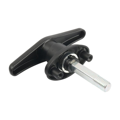 Zinc Alloy T-handle Toolbox Camper Car Body Lock, Black Left-opening, Black Right-opening, Bright Chrome Left-opening, Bright Chrome Right-opening