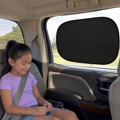 Car PVC Mesh Electrostatic Sunshade, 2 Black Films, 4 Black Films, 2 Translucent Films, 4 Translucent Films