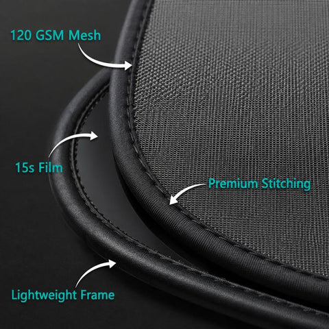 Car PVC Mesh Electrostatic Sunshade, 2 Black Films, 4 Black Films, 2 Translucent Films, 4 Translucent Films