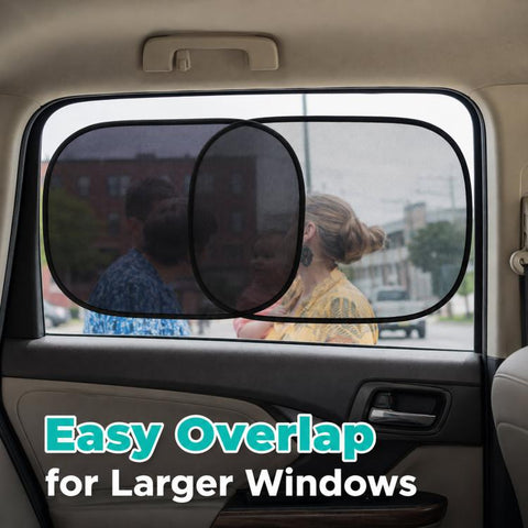 Car PVC Mesh Electrostatic Sunshade, 2 Black Films, 4 Black Films, 2 Translucent Films, 4 Translucent Films