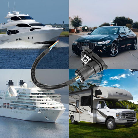 7-Pin Trailer Retrofit Plug Harness Connector Kit, CP-1129, CP-1130