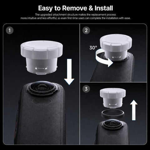 For Insta360 X6 Original Interchangeable Lens Kits, Single Lens