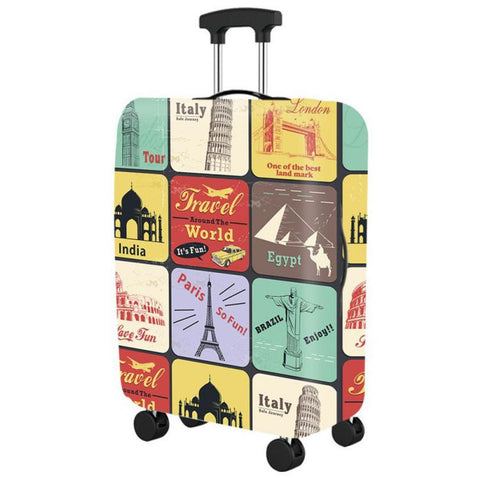 Luggage Dust Protection Cover Elastic Wear-Resistant Suitcase Sleeve, S For 18-20 inch, M For 22-24 inch, L For 26-28 inch