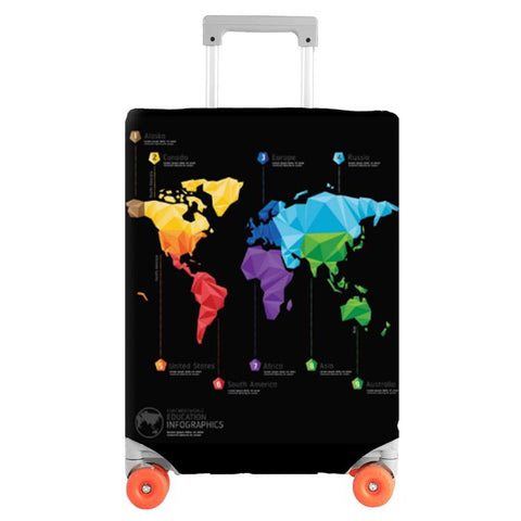 Luggage Dust Protection Cover Elastic Wear-Resistant Suitcase Sleeve, S For 18-20 inch, M For 22-24 inch, L For 26-28 inch