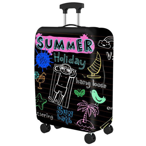 Luggage Dust Protection Cover Elastic Wear-Resistant Suitcase Sleeve, S For 18-20 inch, M For 22-24 inch, L For 26-28 inch