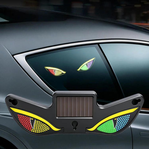 Car LED Wireless Solar-Powered Evil Eye Triangular Window Decorative Light, Y5, Y6, Y7