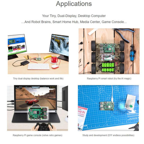 Waveshare Raspberry Pi 4 Model B Starter Kit 3GB RAM With 16GB TF Card, EU Plug, US Plug, UK Plug