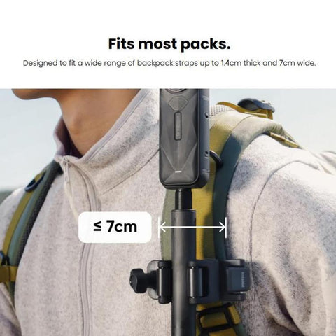 For Insta360 Original Selfie Stick Backpack Mount, Selfie Stick Backpack Mount