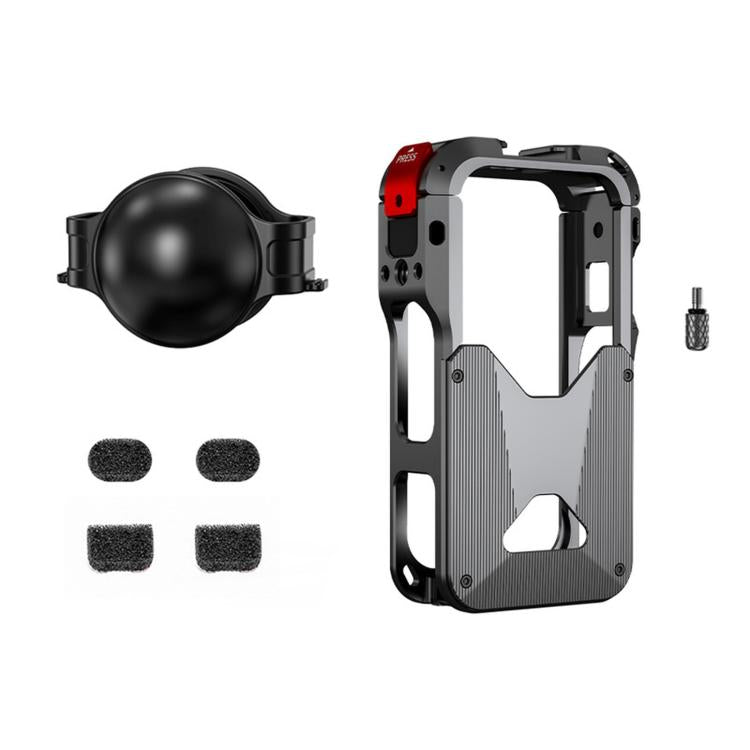 For Insta360 X6 Flymile Heat Dissipation Cage Camera Shockproof Protective Frame