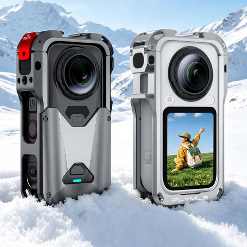 For Insta360 X6 Flymile Heat Dissipation Cage Camera Shockproof Protective Frame