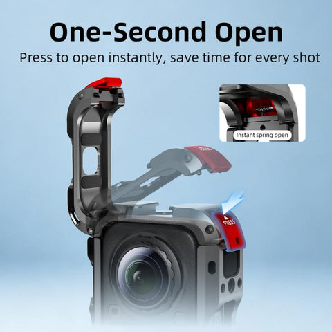 For Insta360 X6 Snap-On Rabbit Cage Protective Case Frame Shockproof Cover