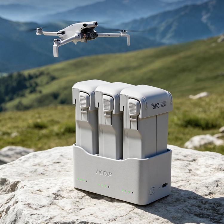 For DJI Lito Series Drone Batteries LKTOP 65W Two-Way Charging Hub 3-Channel Charging Station