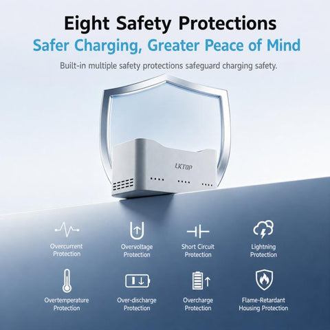 For DJI Lito Series Drone Batteries LKTOP 65W Two-Way Charging Hub 3-Channel Charging Station