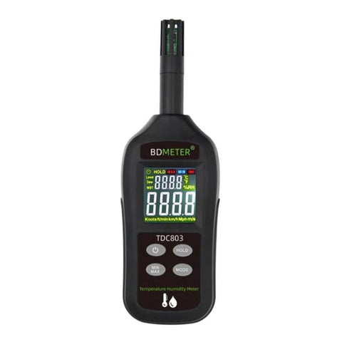 BDMETER TDC803 Handheld Portable Color Screen Temperature Humidity Meter High-Precision Environmental Detector, BDMETER TDC803