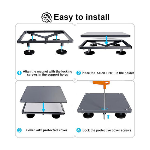 For Starlink Mini Aluminum Alloy Roof Magnetic Bracket, Aerial White