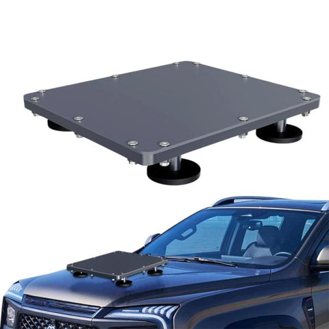 For Starlink Mini Aluminum Alloy Anti-hail Magnetic Roof Bracket, Gray