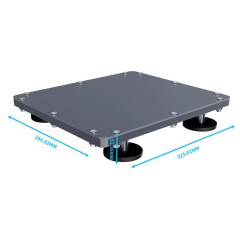 For Starlink Mini Aluminum Alloy Anti-hail Magnetic Roof Bracket, Gray
