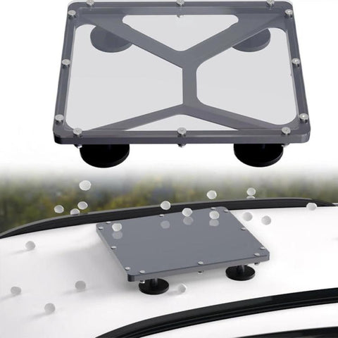 For Starlink Mini Aluminum Alloy Anti-hail Magnetic Roof Bracket, Gray