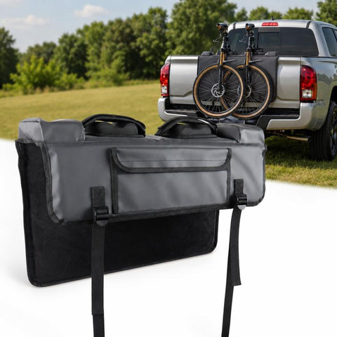 Pickup Truck Tailgate Pad for 2 Bikes Heavy-Duty Waterproof Tailgate Bike Protection Mat