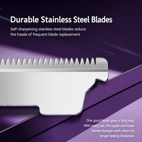 Women Electric Bikini Trimmer 2 In 1 Cordless Body Hair Razor With 3D Arc Blade & Knife Net