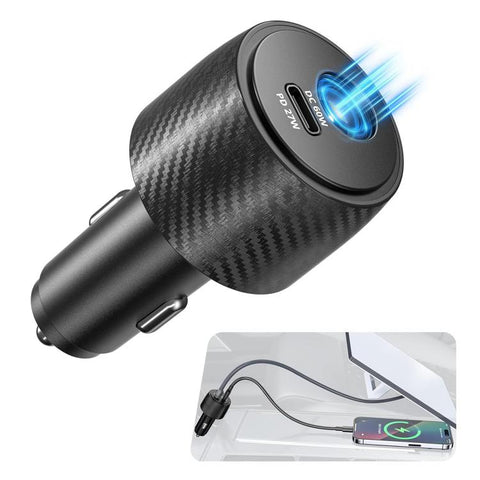 For Starlink 12-24V 2 in 1 Car Cigarette Lighter Interface Charger