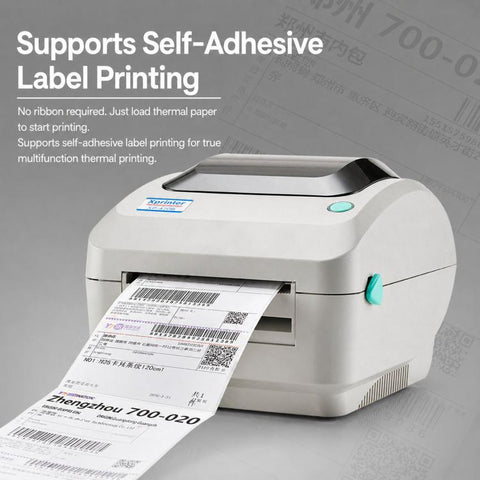 Xprinter XP-470B Thermal Barcode Printer Express E-Waybill Label Machine, USB, USB + Bluetooth