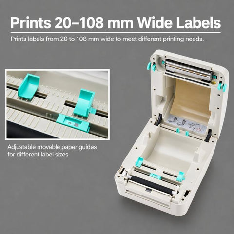 Xprinter XP-470B Thermal Barcode Printer Express E-Waybill Label Machine, USB, USB + Bluetooth