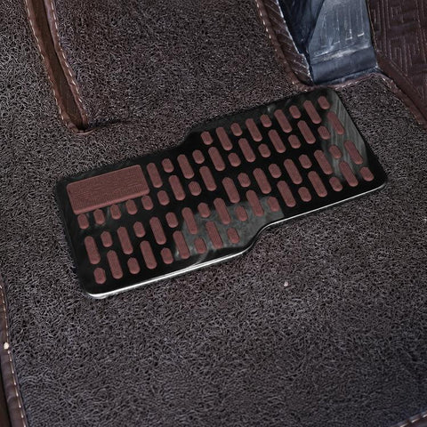 Stainless Steel Car Floor Mat Heel Plate Pad Anti-Slip Driver Side Heel Protector Repair Kit