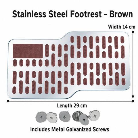 Stainless Steel Car Floor Mat Heel Plate Pad Anti-Slip Driver Side Heel Protector Repair Kit