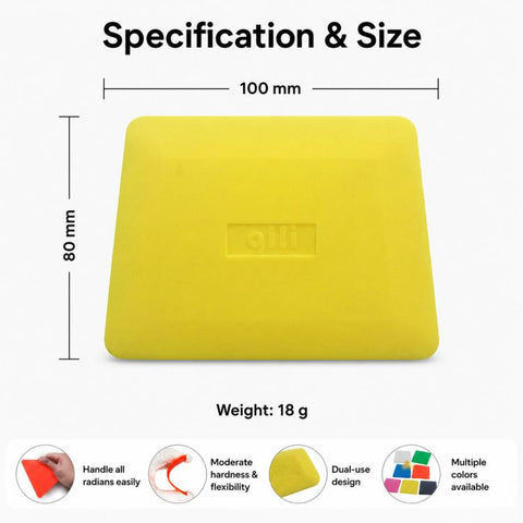 qili Car Window Tinting Tools Trapezoidal Film Thin Trimming Scraper, 10x8cm
