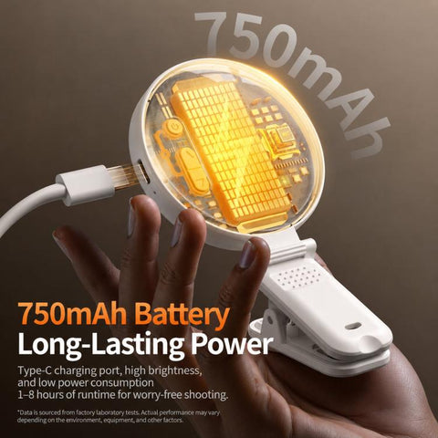 M81 Clip-On Phone Video Light Vlog Selfie Rechargeable Pocket Light, Three Color Temperatures, Three Color Temperatures+Full RGB Color