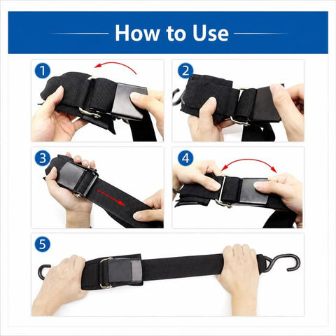 Boat Transom Tie Down Straps Kit 1200 lbs Heavy Duty Quick Release Marine Trailer Straps, Without Lock S Hook, With Lock S Hook