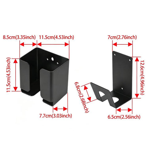 Universal EV Charger Control Box Bracket Holster And Cable Organizer, Control Box Holder Only, Hook Only, Hook + Box Bracket