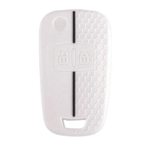 Folding Two-Button Honeycomb Texture Full-Coverage Key Cover for Opel Meriva