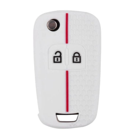 Folding Two-Button Honeycomb Texture Full-Coverage Key Cover for Opel Meriva