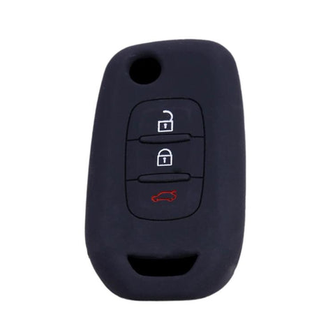 Folding 3-Button Silicone Key Cover For Renault Koleos / Espace / Kadjar