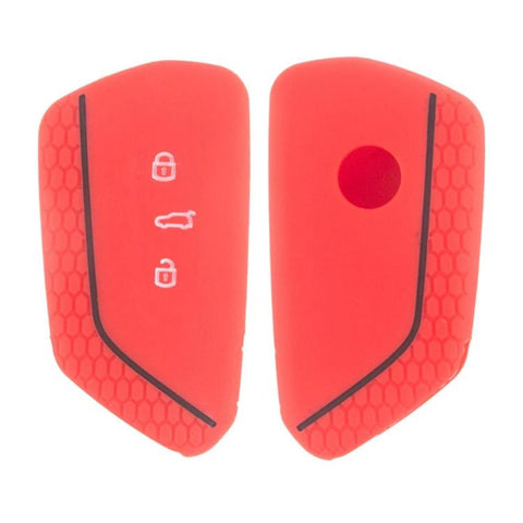 2pcs Silicone Key Fob Cover For Volkswagen Golf 8 / Talagon / ID4 Crozz / ID6X / Teramont