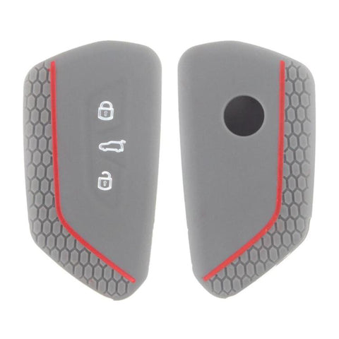 2pcs Silicone Key Fob Cover For Volkswagen Golf 8 / Talagon / ID4 Crozz / ID6X / Teramont