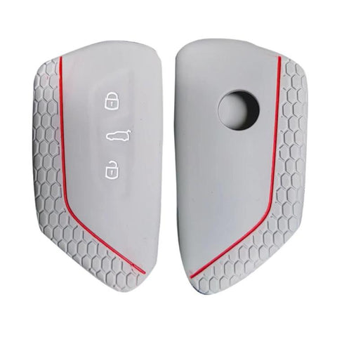 2pcs Silicone Key Fob Cover For Volkswagen Golf 8 / Talagon / ID4 Crozz / ID6X / Teramont