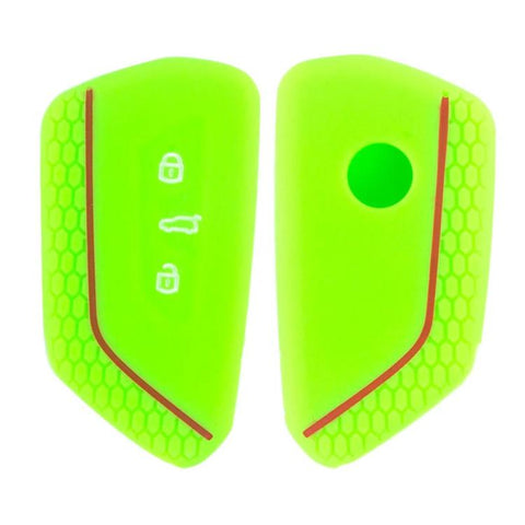 2pcs Silicone Key Fob Cover For Volkswagen Golf 8 / Talagon / ID4 Crozz / ID6X / Teramont