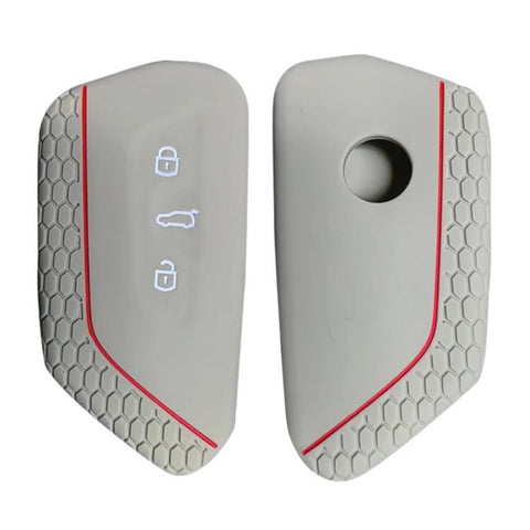 2pcs Silicone Key Fob Cover For Volkswagen Golf 8 / Talagon / ID4 Crozz / ID6X / Teramont