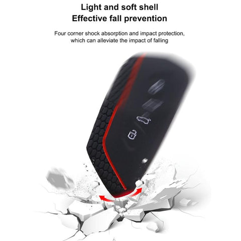 2pcs Silicone Key Fob Cover For Volkswagen Golf 8 / Talagon / ID4 Crozz / ID6X / Teramont