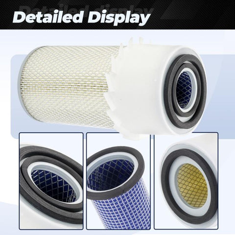 Engine Air Filter Kit For Bobcat 753 / 763 / S175 / 641 Excavator 325 / 328 Replaces 6598362 6598492