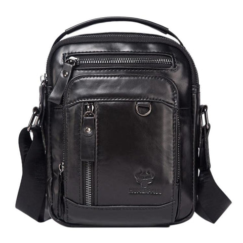 HUMERPAUL MH664 Large-Capacity Leather Vintage Shoulder Bag Men Multifunctional Crossbody Bag