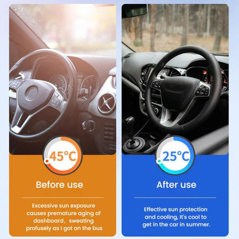 Car Windshield Laser-Etched Thickened Foldable Sunshade, 140x70cm, 130x60cm, 130x70cm, 140x75cm, 150x80cm