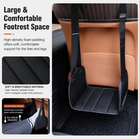 In Car Resting Rear Seat Footrest Hammock