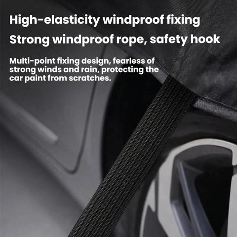 Car Windshield Rain Gutters Prevent Leaf Bird Droppings Dust Cover, Front Aluminum Tint, Front Polyester Taffeta