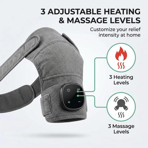 Electric Shoulder Massager Heating Pads Vibration Massage Support Belt, Shoulder Massager