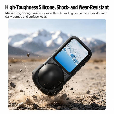 For Insta360 X6 Flymile Action Camera Dustproof Silicone Lens Cover